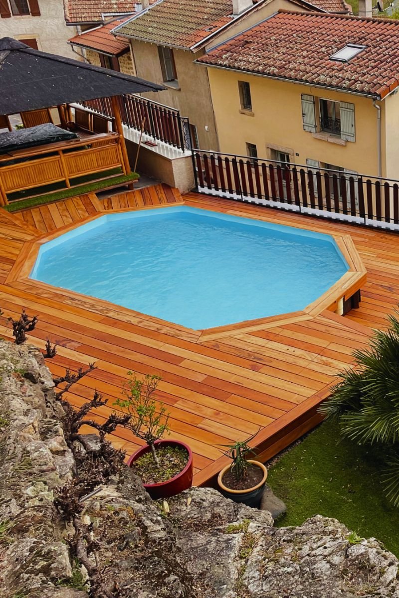 Terrasse en bois exotique