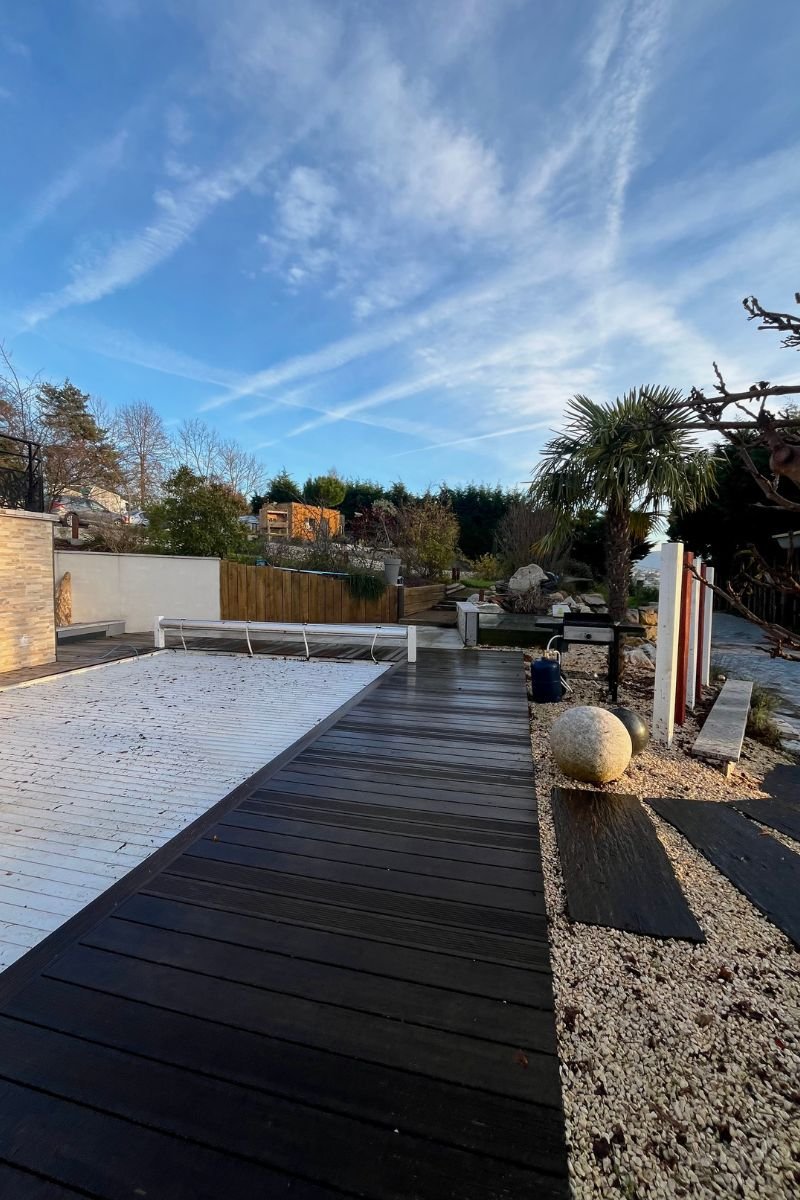 Terrasse en bois exotique