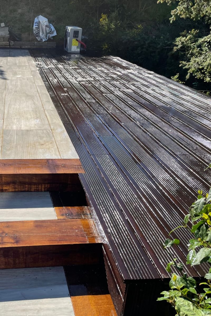 Terrasse en bois exotique