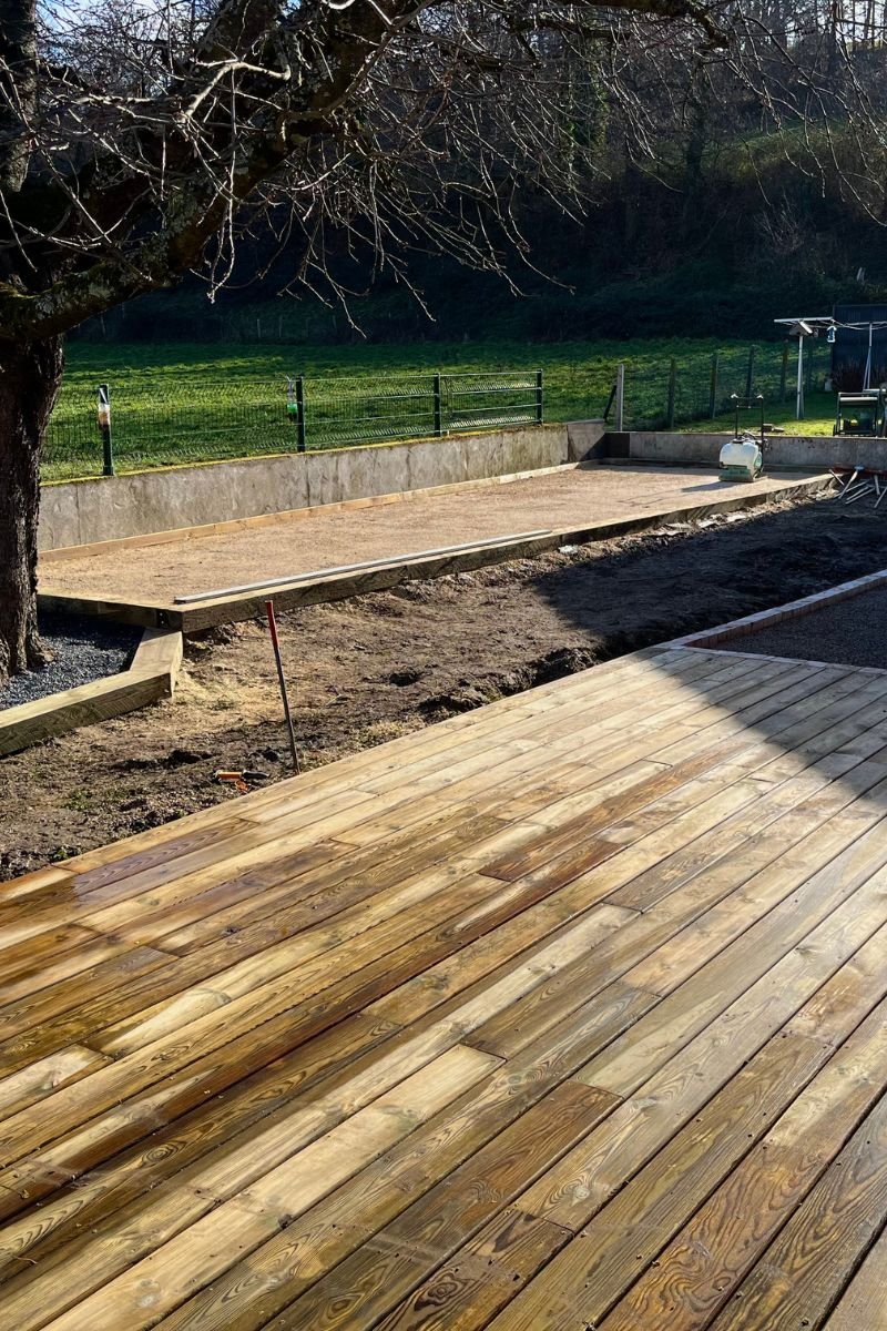 Terrasse en bois exotique
