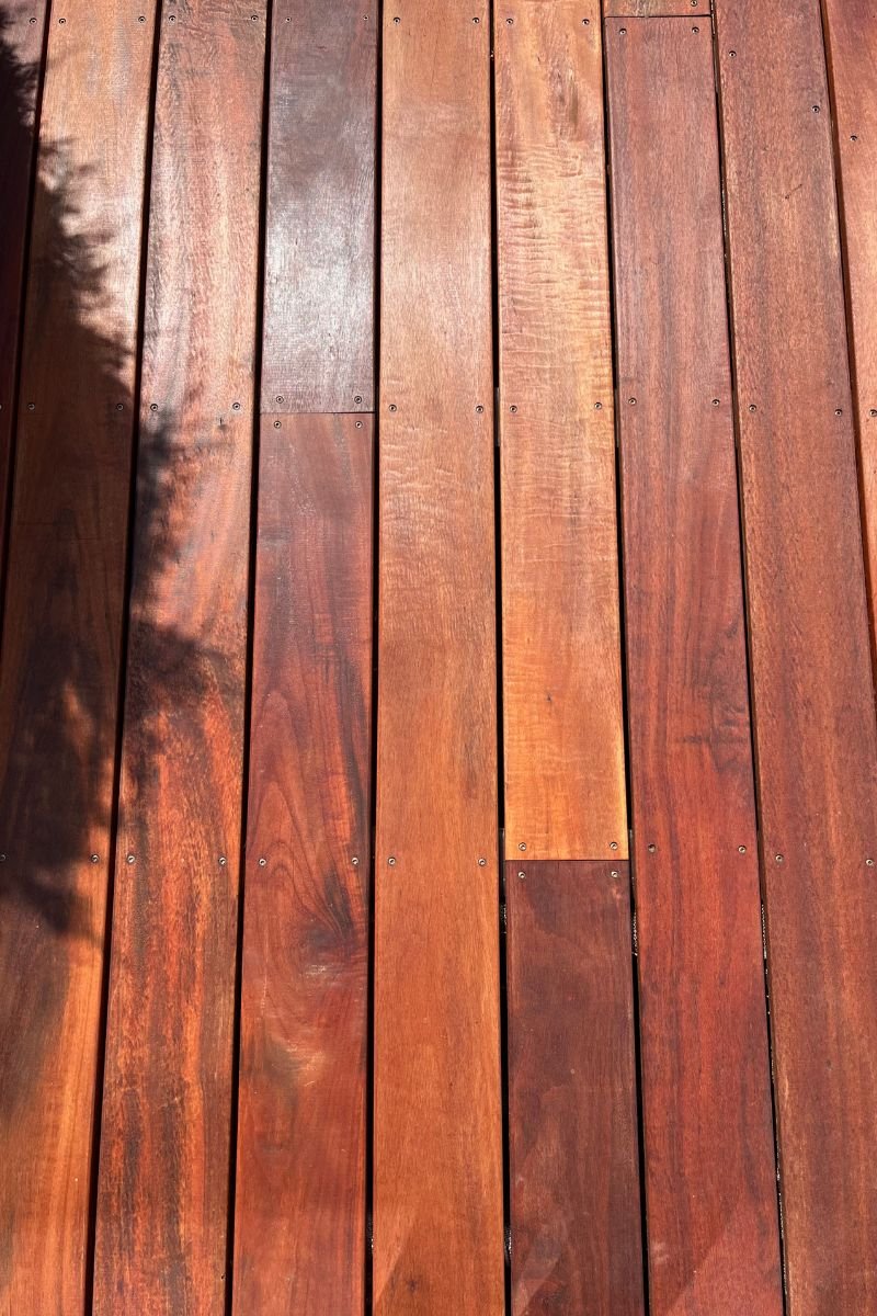 Terrasse en bois exotique