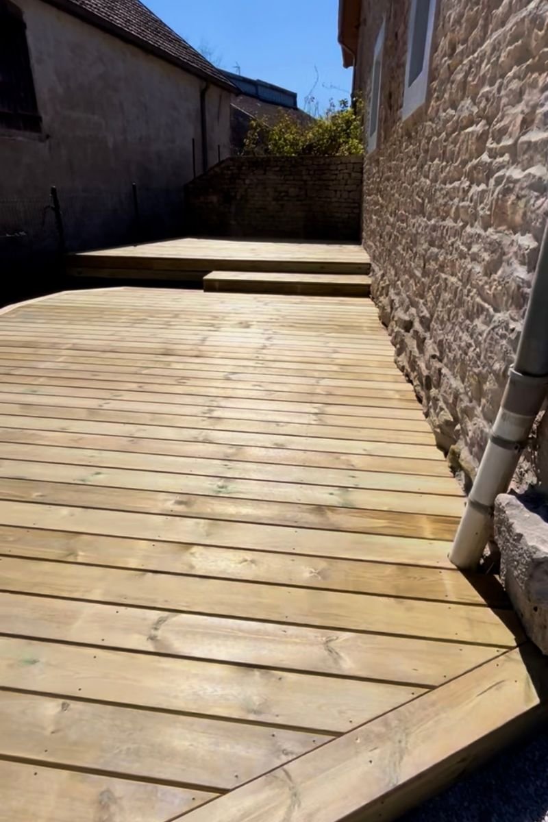 Terrasse en bois exotique